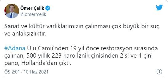 Yatacak yerin yok Avrupa! Ulu Cami'nin çinileri Hollanda'dan çıktı